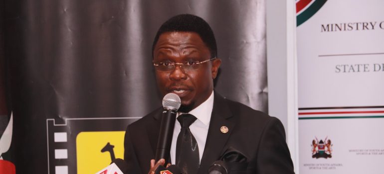 CABINET SECRETARY MINISTRY OF YOUTH AFFAIRS, SPORTS AND THE ARTS, HON. ABABU NAMWAMBA, EGH, UNVEILS THE AWARDEES OF THE 3RD CYCLE OF KENYA FILM COMMISSION’S FILM EMPOWERMENT PROGRAMME